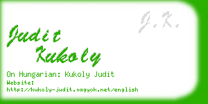 judit kukoly business card